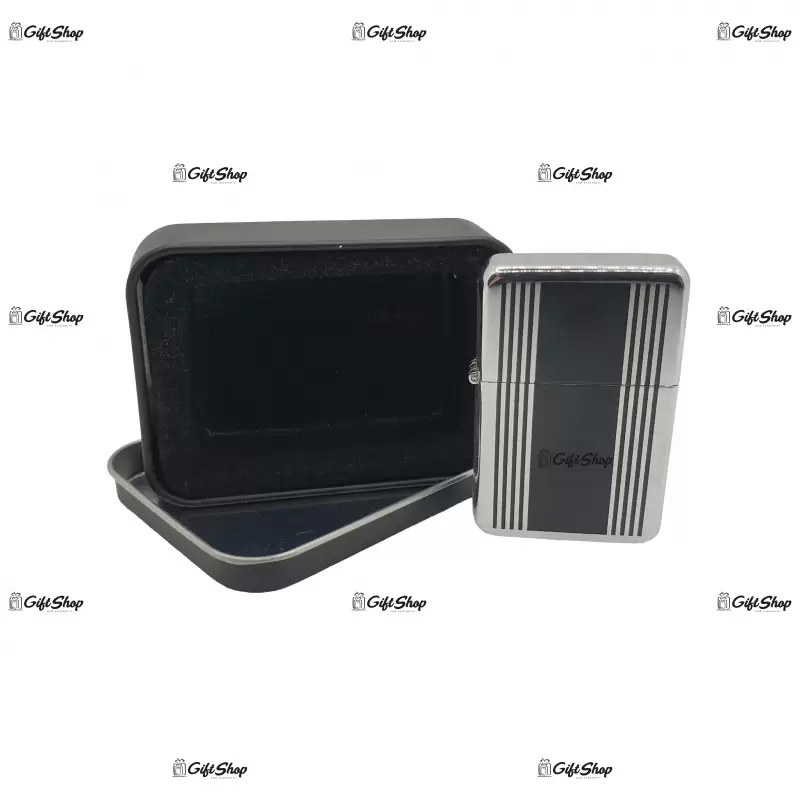 Black, bricheta gen zippo metalica model 3